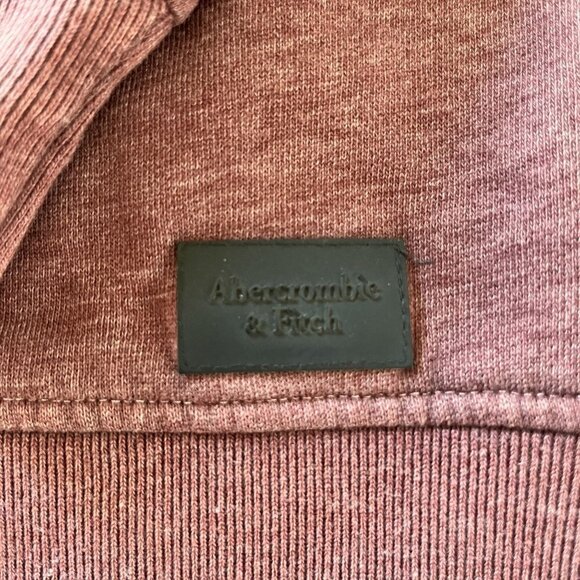 ABERCROMBIE & Fitch Relaxed Sweater Womens S‎ Small Red Fleece Lined Swea… - Picture 9 of 9